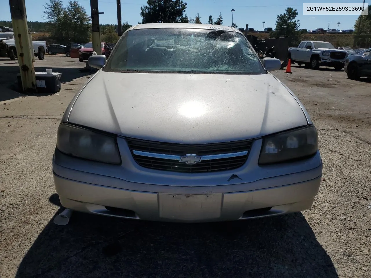 2005 Chevrolet Impala VIN: 2G1WF52E259303690 Lot: 74510944