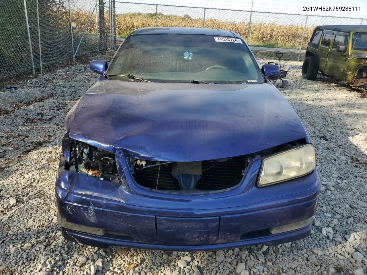 2005 Chevrolet Impala Ls VIN: 2G1WH52K759238111 Lot: 74536724