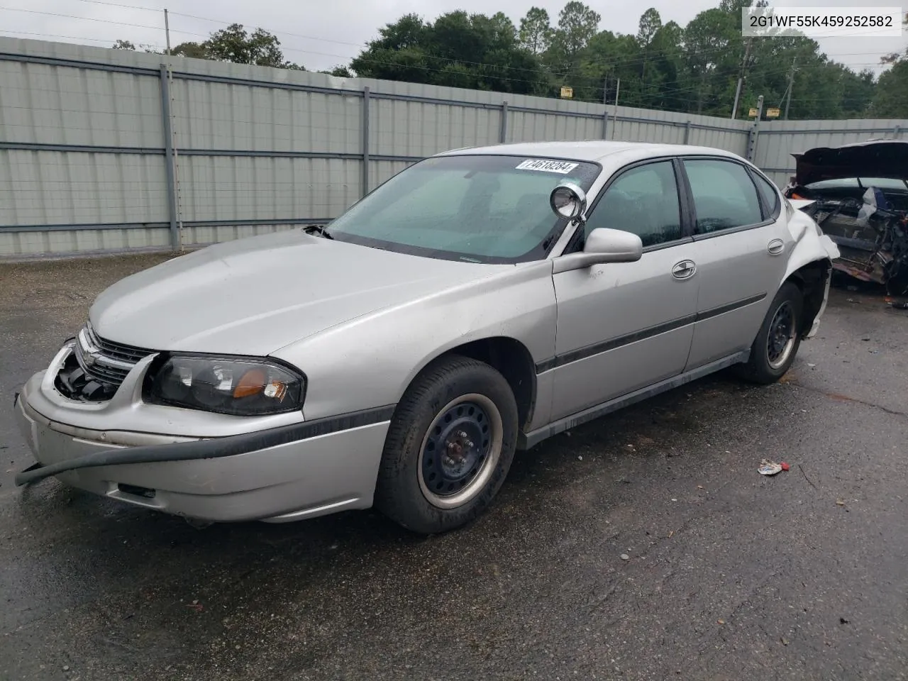 2005 Chevrolet Impala VIN: 2G1WF55K459252582 Lot: 74618284