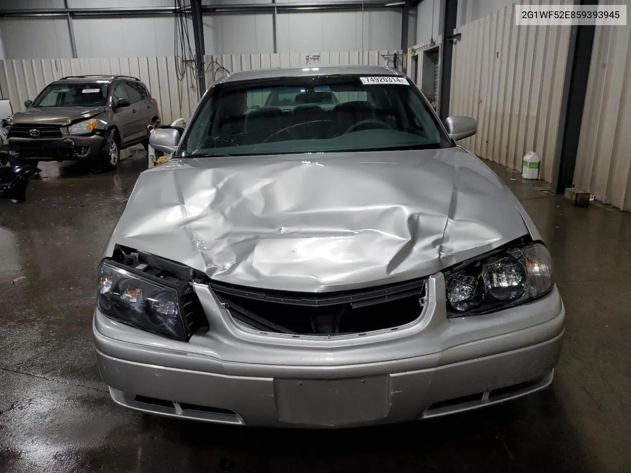 2005 Chevrolet Impala VIN: 2G1WF52E859393945 Lot: 74920314