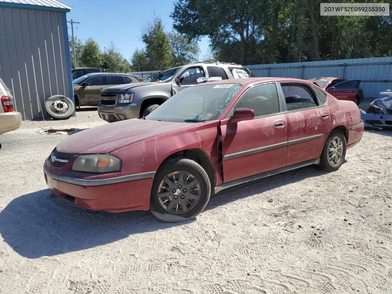 2005 Chevrolet Impala VIN: 2G1WF52E059255350 Lot: 77526694