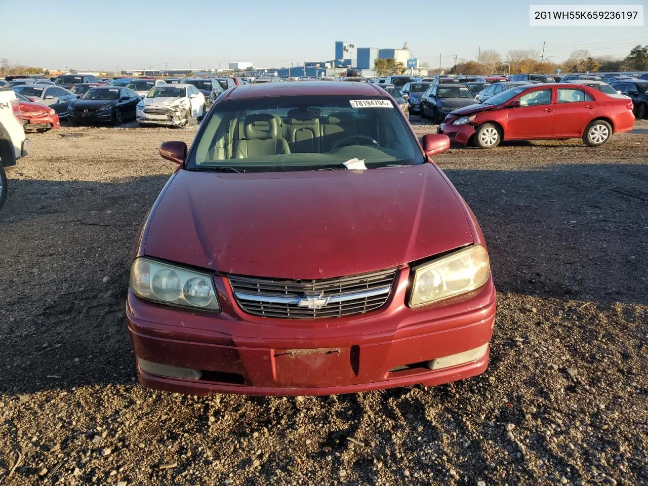 2005 Chevrolet Impala Ls VIN: 2G1WH55K659236197 Lot: 78194794