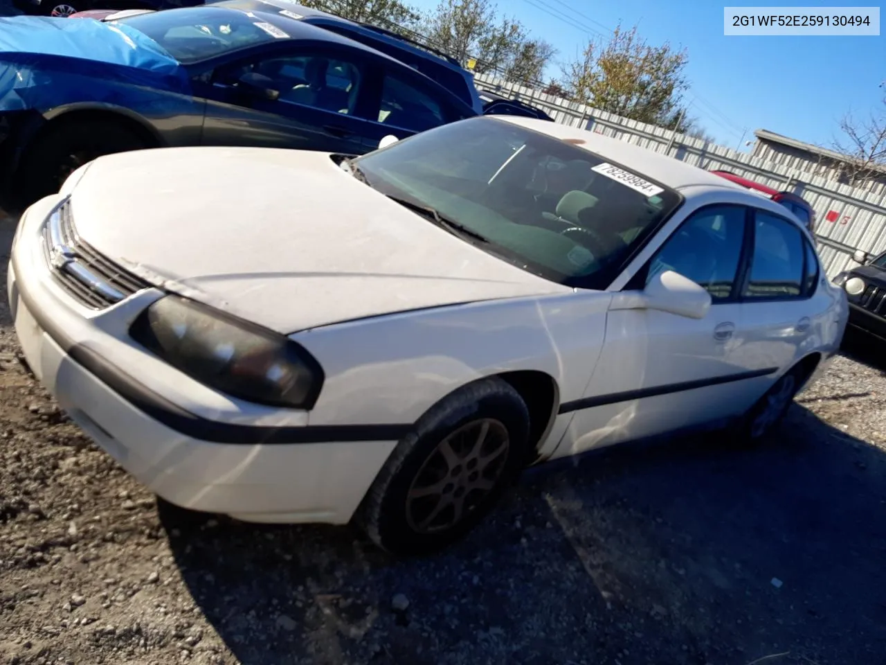 2005 Chevrolet Impala VIN: 2G1WF52E259130494 Lot: 78259984