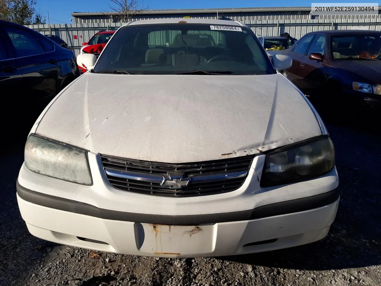 2005 Chevrolet Impala VIN: 2G1WF52E259130494 Lot: 78259984