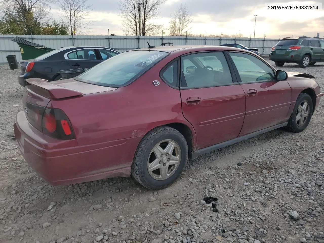 2005 Chevrolet Impala VIN: 2G1WF52E759332814 Lot: 78267224