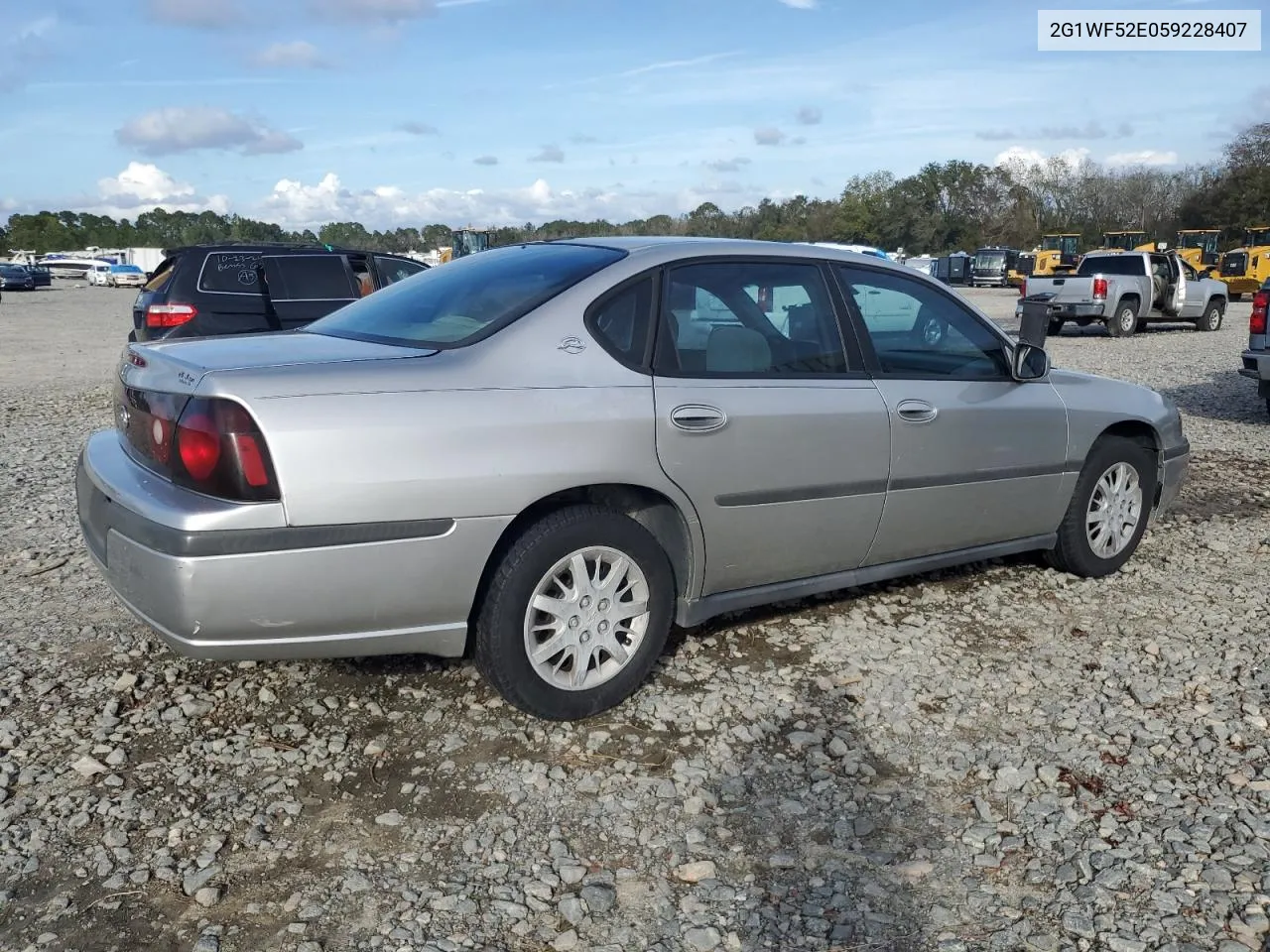 2005 Chevrolet Impala VIN: 2G1WF52E059228407 Lot: 79885954