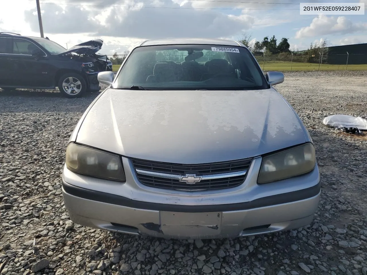 2005 Chevrolet Impala VIN: 2G1WF52E059228407 Lot: 79885954