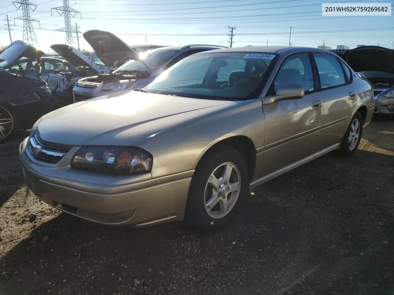 2005 Chevrolet Impala Ls VIN: 2G1WH52K759269682 Lot: 80043514