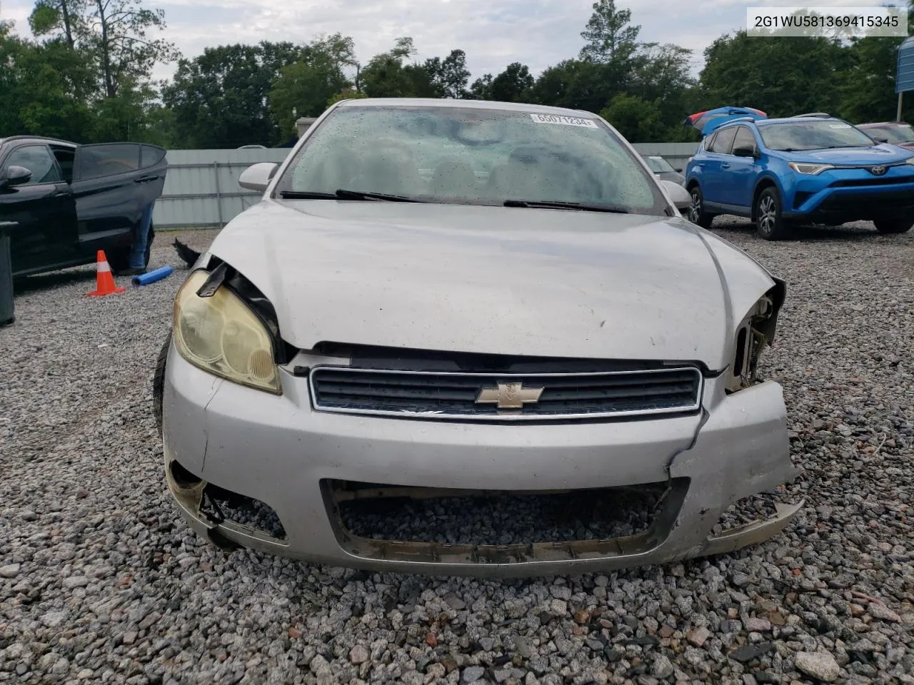 2006 Chevrolet Impala Ltz VIN: 2G1WU581369415345 Lot: 65071234