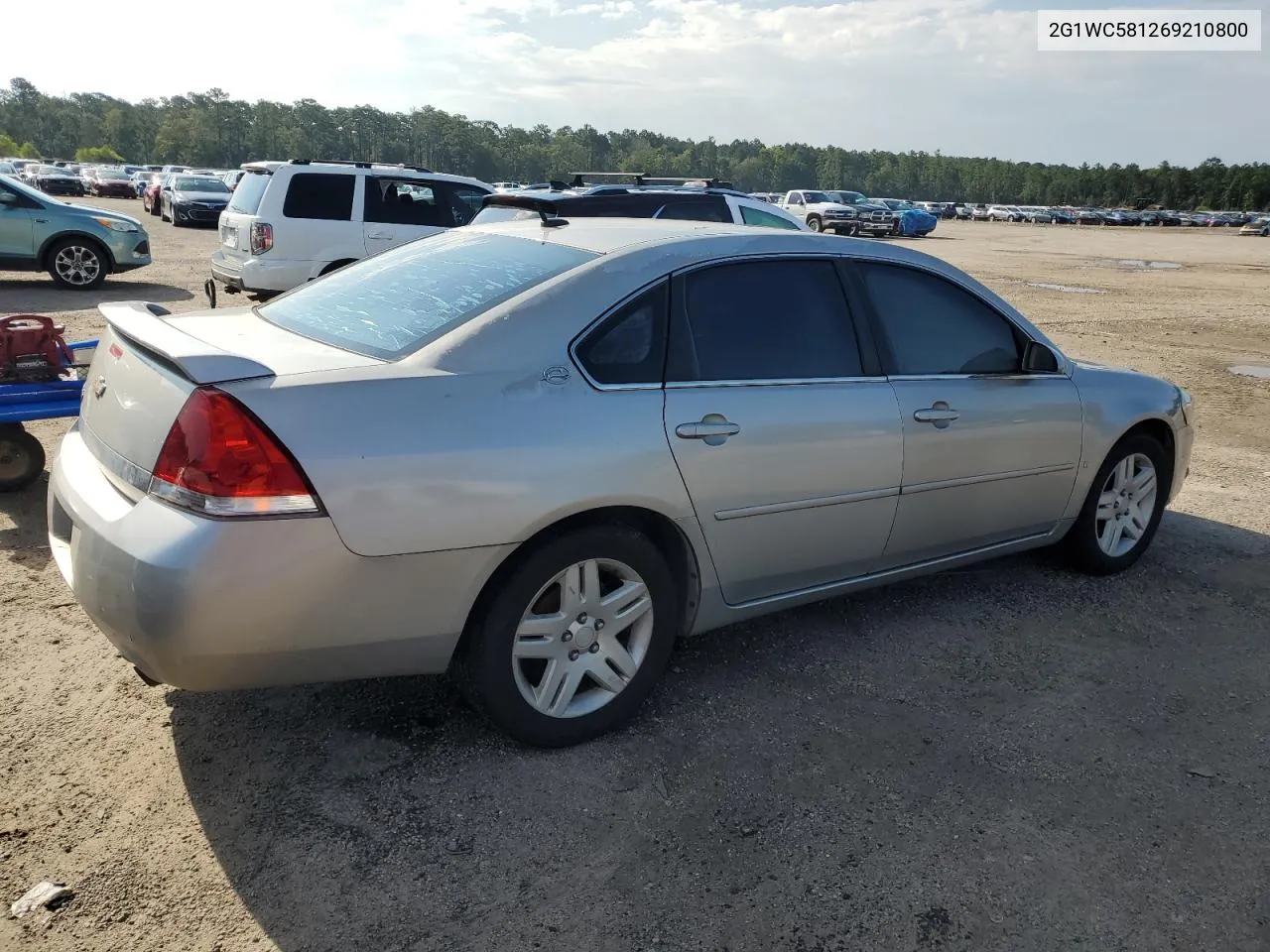 2006 Chevrolet Impala Lt VIN: 2G1WC581269210800 Lot: 68100574