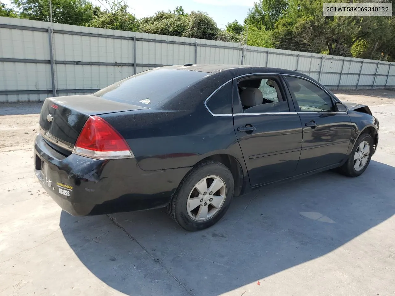 2006 Chevrolet Impala Lt VIN: 2G1WT58K069340132 Lot: 68570174