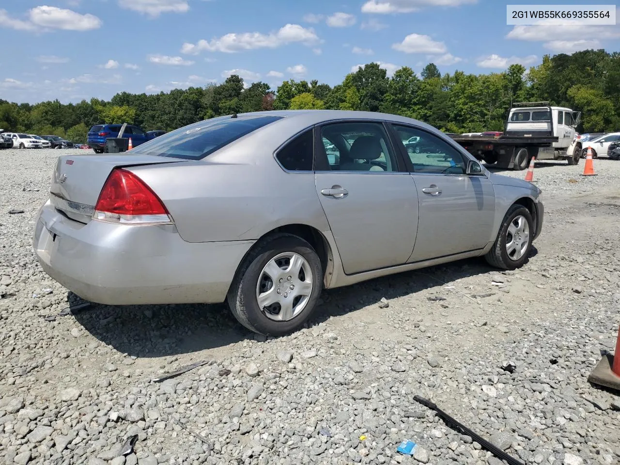 2006 Chevrolet Impala Ls VIN: 2G1WB55K669355564 Lot: 68618784