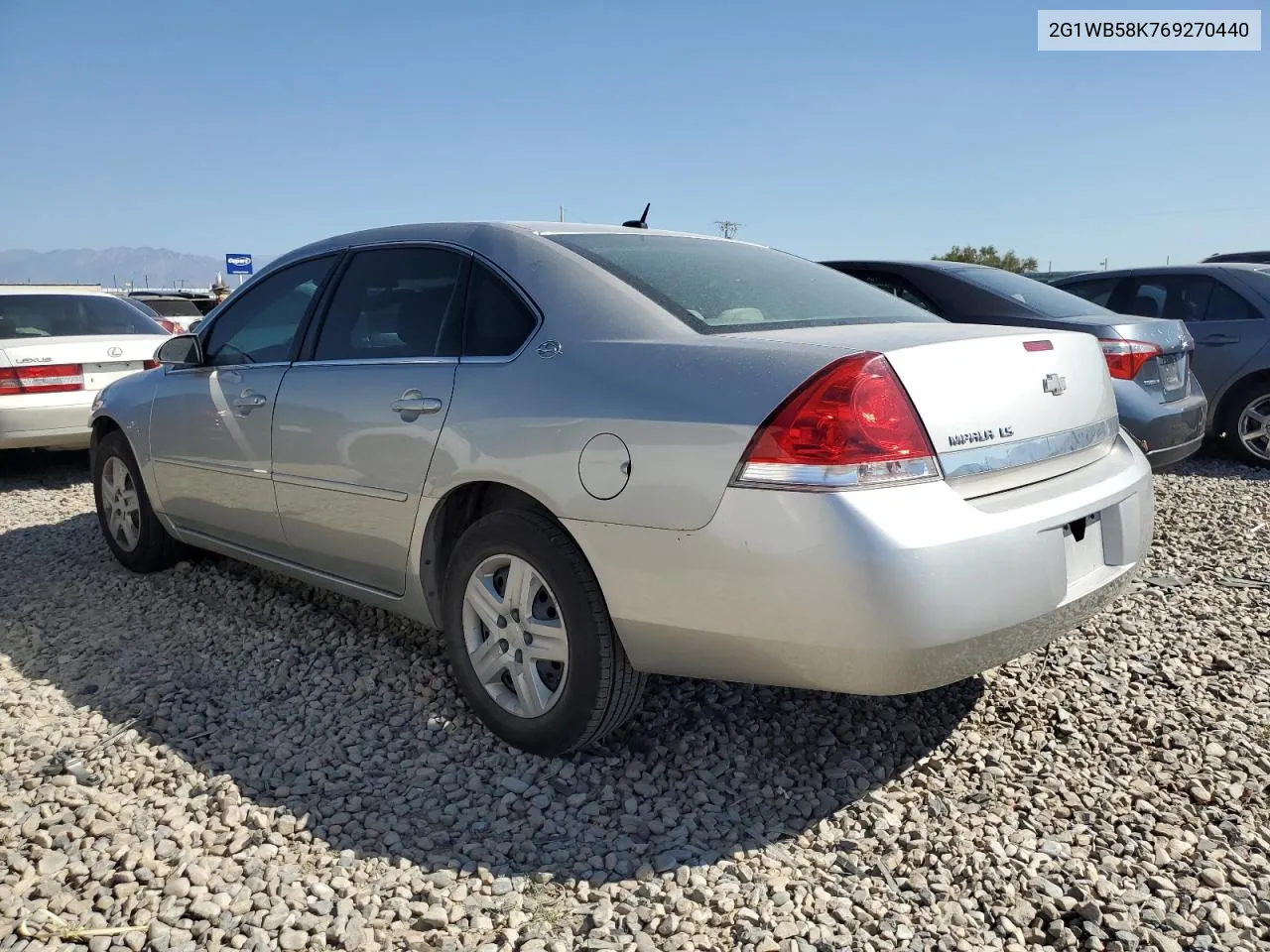 2006 Chevrolet Impala Ls VIN: 2G1WB58K769270440 Lot: 70687714