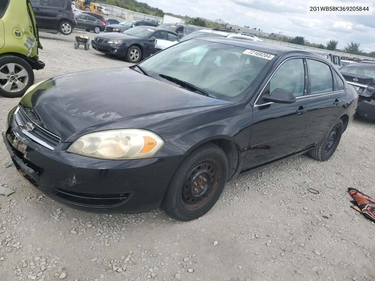 2006 Chevrolet Impala Ls VIN: 2G1WB58K369205844 Lot: 72169204