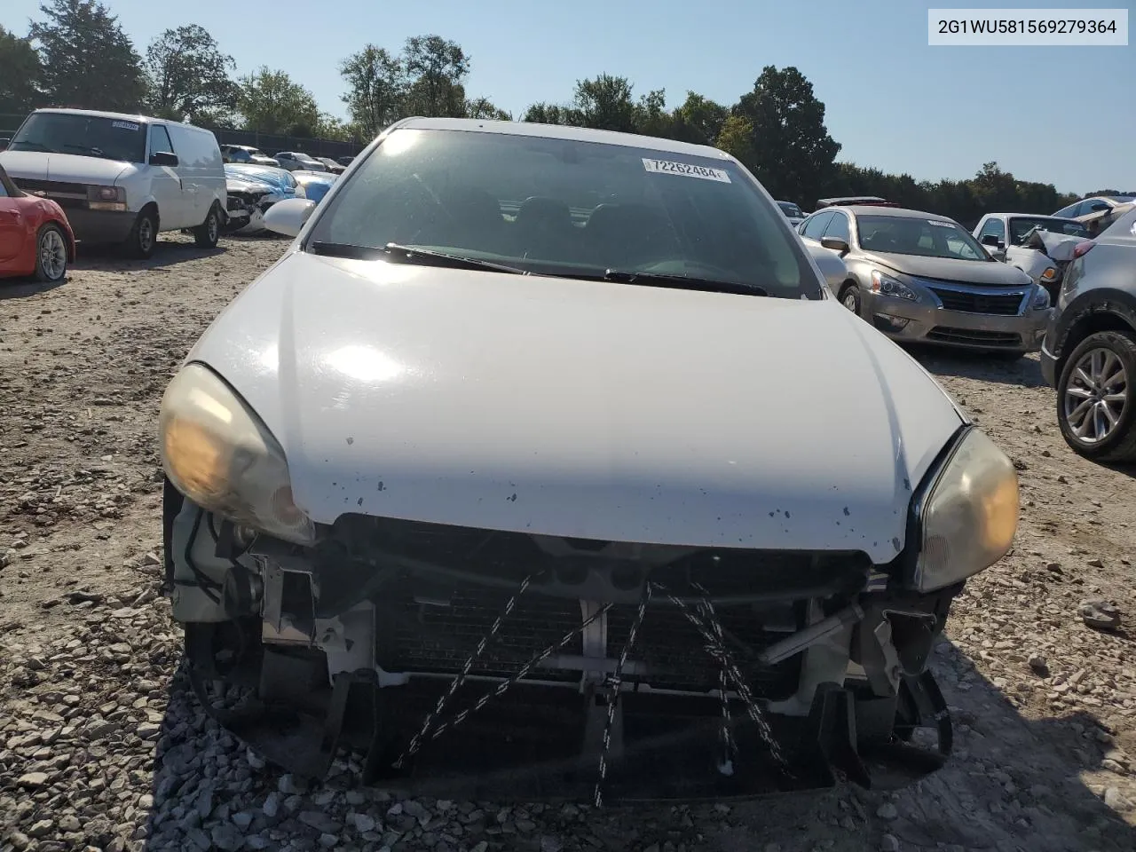 2006 Chevrolet Impala Ltz VIN: 2G1WU581569279364 Lot: 72262484