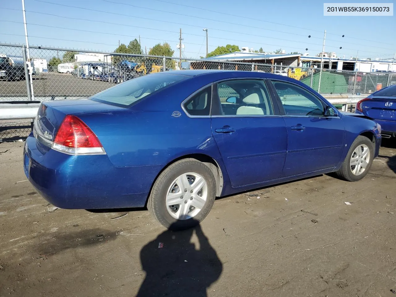 2G1WB55K369150073 2006 Chevrolet Impala Ls