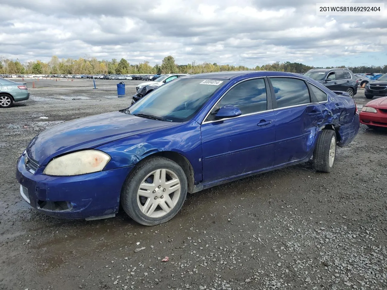 2006 Chevrolet Impala Lt VIN: 2G1WC581869292404 Lot: 80004014