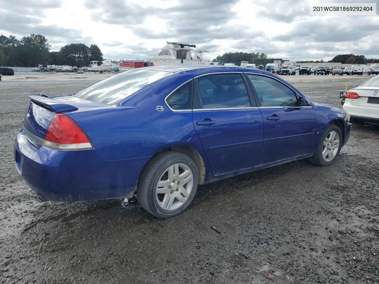 2006 Chevrolet Impala Lt VIN: 2G1WC581869292404 Lot: 80004014