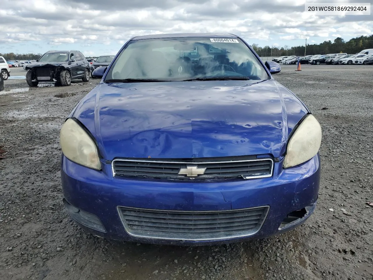 2006 Chevrolet Impala Lt VIN: 2G1WC581869292404 Lot: 80004014