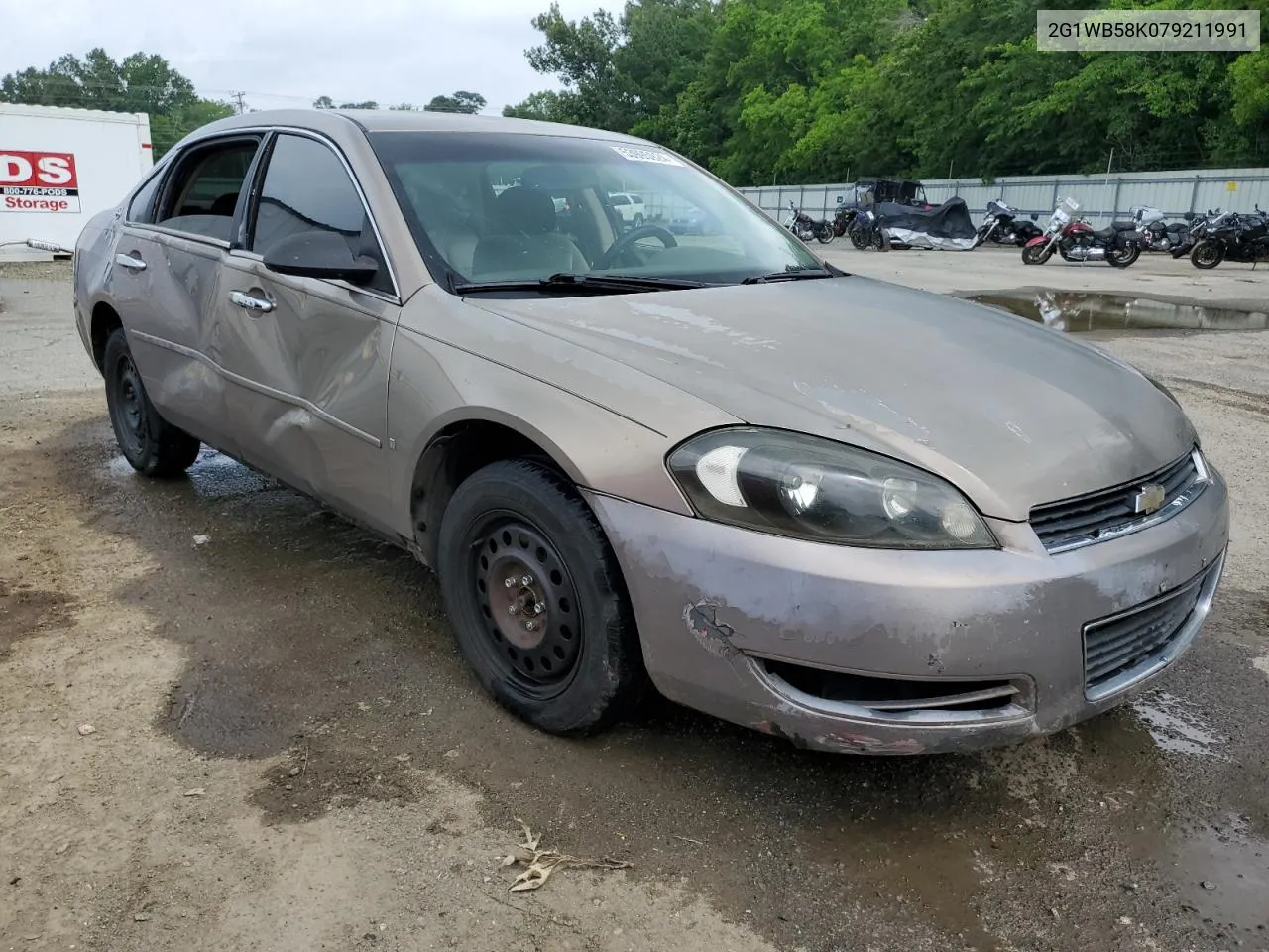 2007 Chevrolet Impala Ls VIN: 2G1WB58K079211991 Lot: 53995924