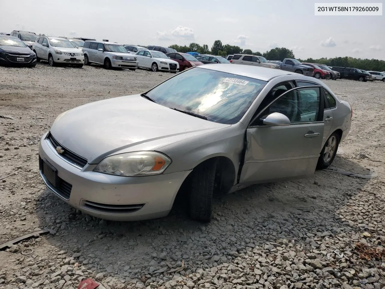 2007 Chevrolet Impala Lt VIN: 2G1WT58N179260009 Lot: 62733464