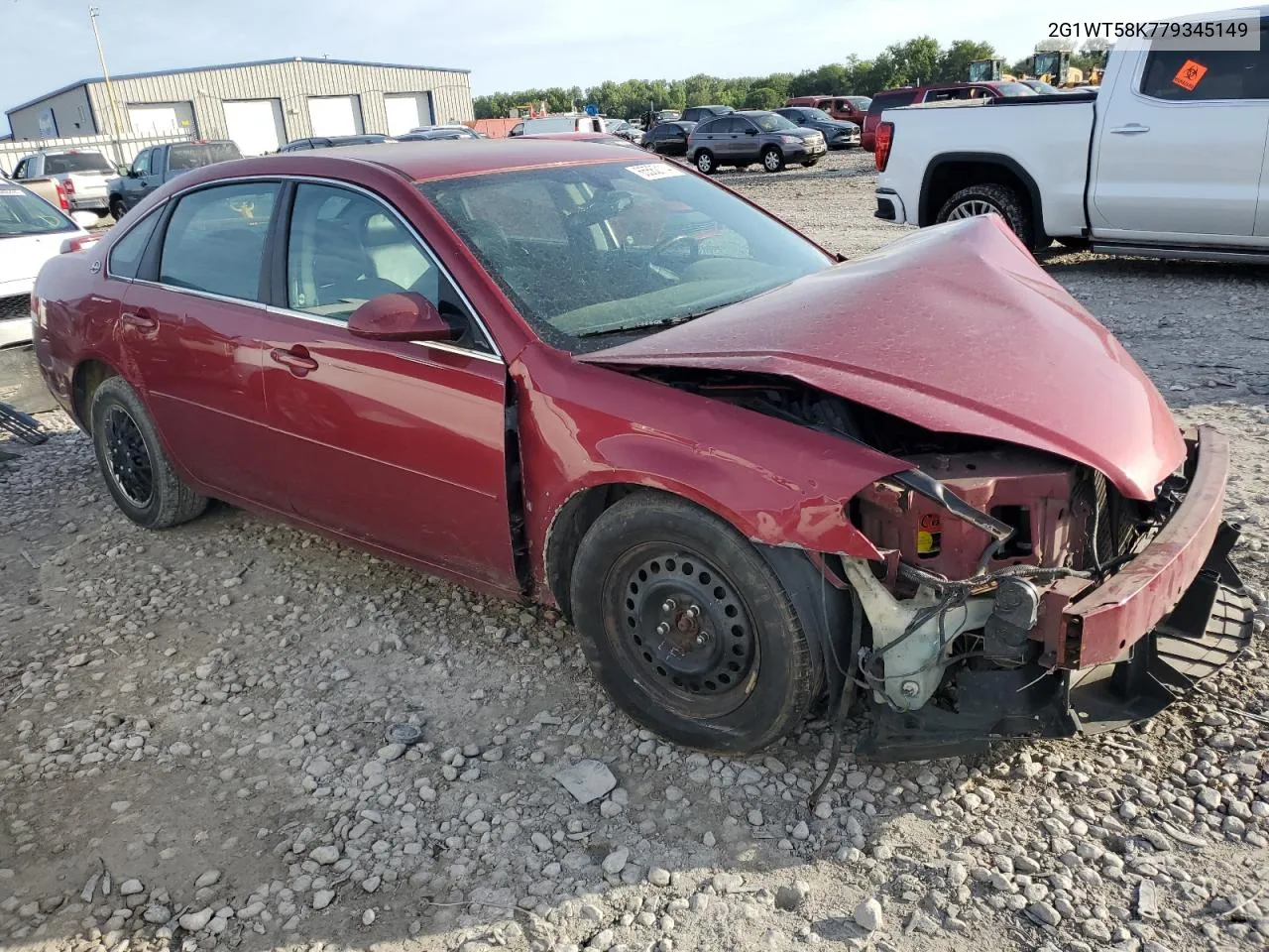 2007 Chevrolet Impala Lt VIN: 2G1WT58K779345149 Lot: 65562114