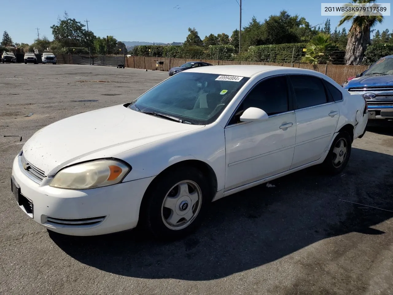 2007 Chevrolet Impala Ls VIN: 2G1WB58K979117589 Lot: 69994884