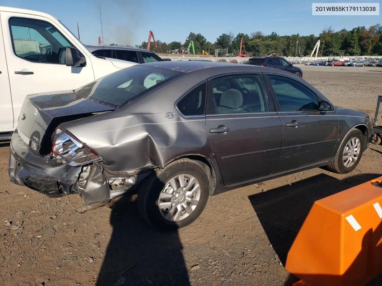 2007 Chevrolet Impala Ls VIN: 2G1WB55K179113038 Lot: 70606264