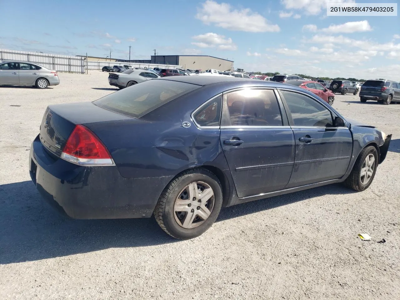 2007 Chevrolet Impala Ls VIN: 2G1WB58K479403205 Lot: 71218094