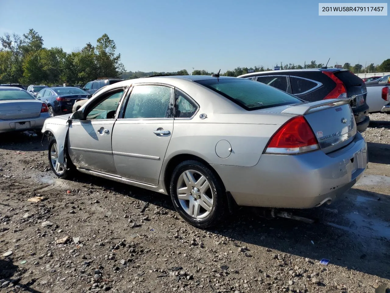 2007 Chevrolet Impala Ltz VIN: 2G1WU58R479117457 Lot: 72457694