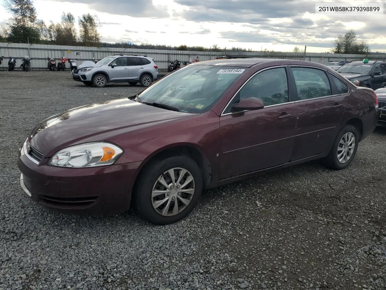 2007 Chevrolet Impala Ls VIN: 2G1WB58K379398899 Lot: 73258194