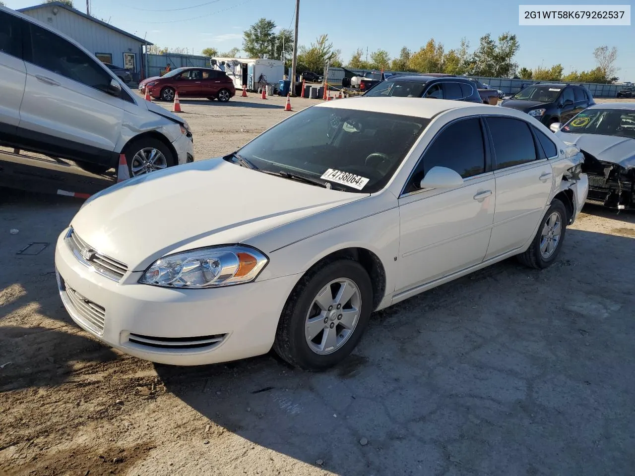 2007 Chevrolet Impala Lt VIN: 2G1WT58K679262537 Lot: 74738064