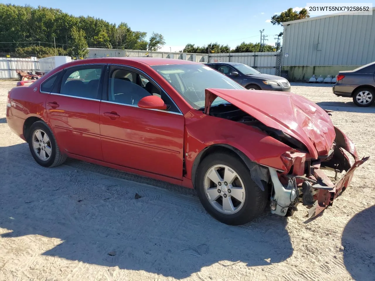 2007 Chevrolet Impala Lt VIN: 2G1WT55NX79258652 Lot: 75607774