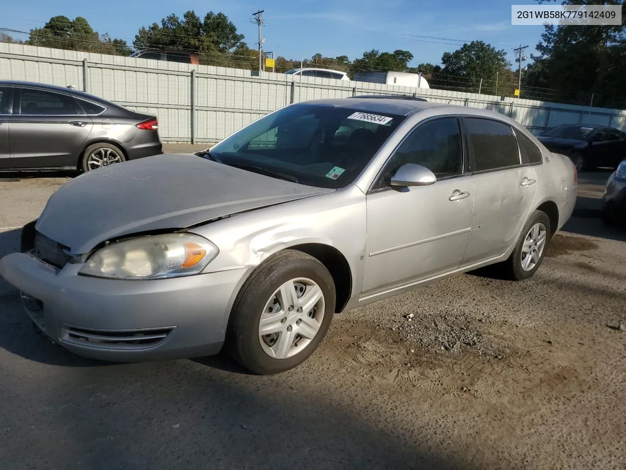 2007 Chevrolet Impala Ls VIN: 2G1WB58K779142409 Lot: 77685634