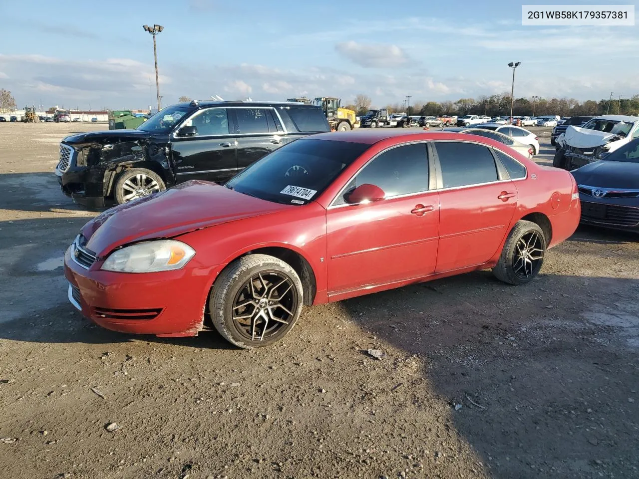 2007 Chevrolet Impala Ls VIN: 2G1WB58K179357381 Lot: 79614704