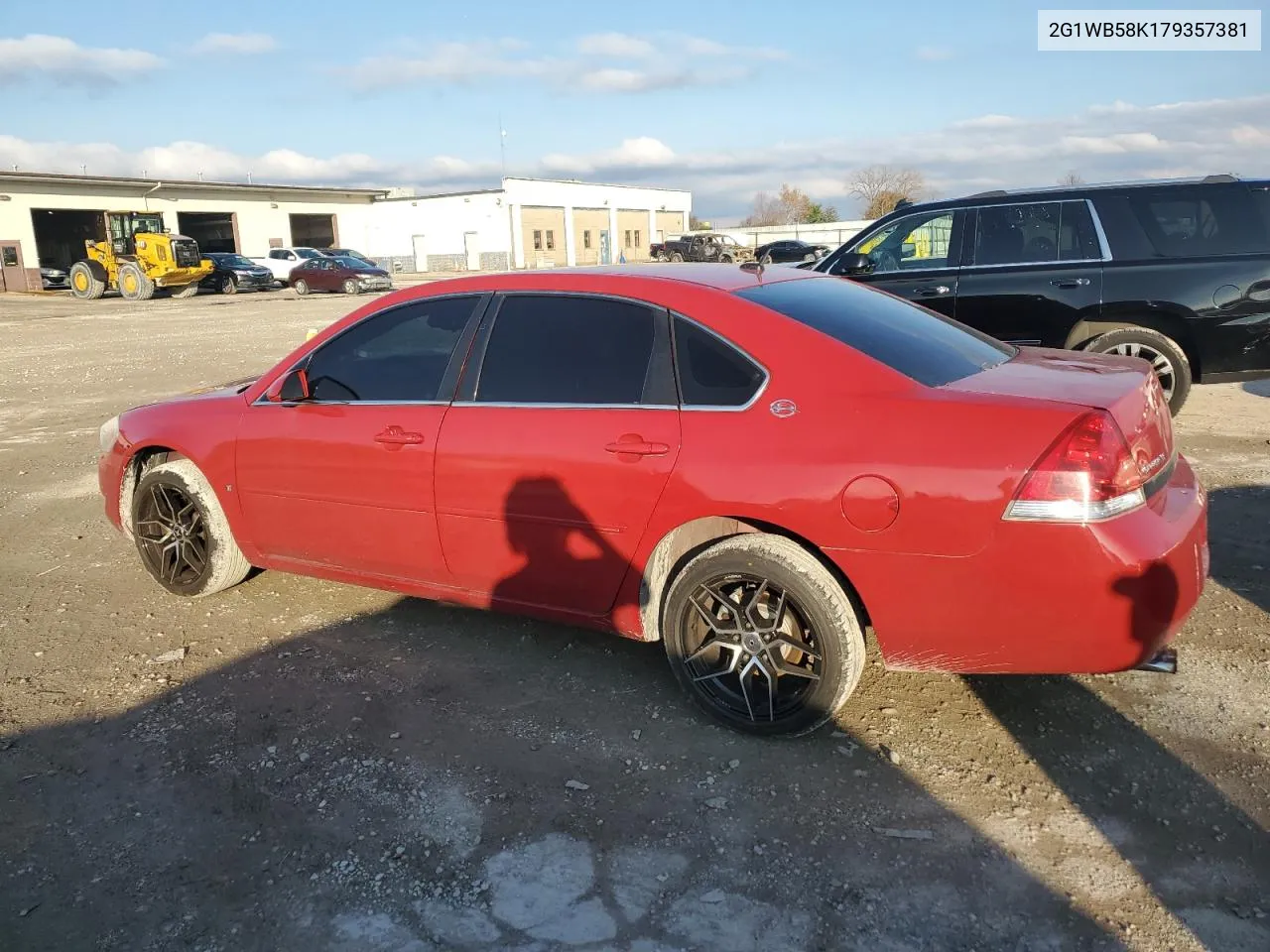 2007 Chevrolet Impala Ls VIN: 2G1WB58K179357381 Lot: 79614704