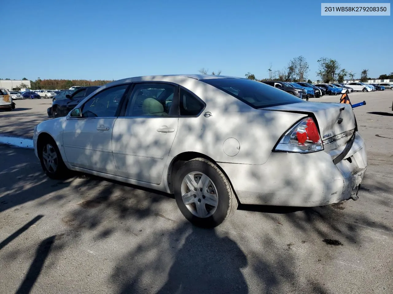 2007 Chevrolet Impala Ls VIN: 2G1WB58K279208350 Lot: 80327963