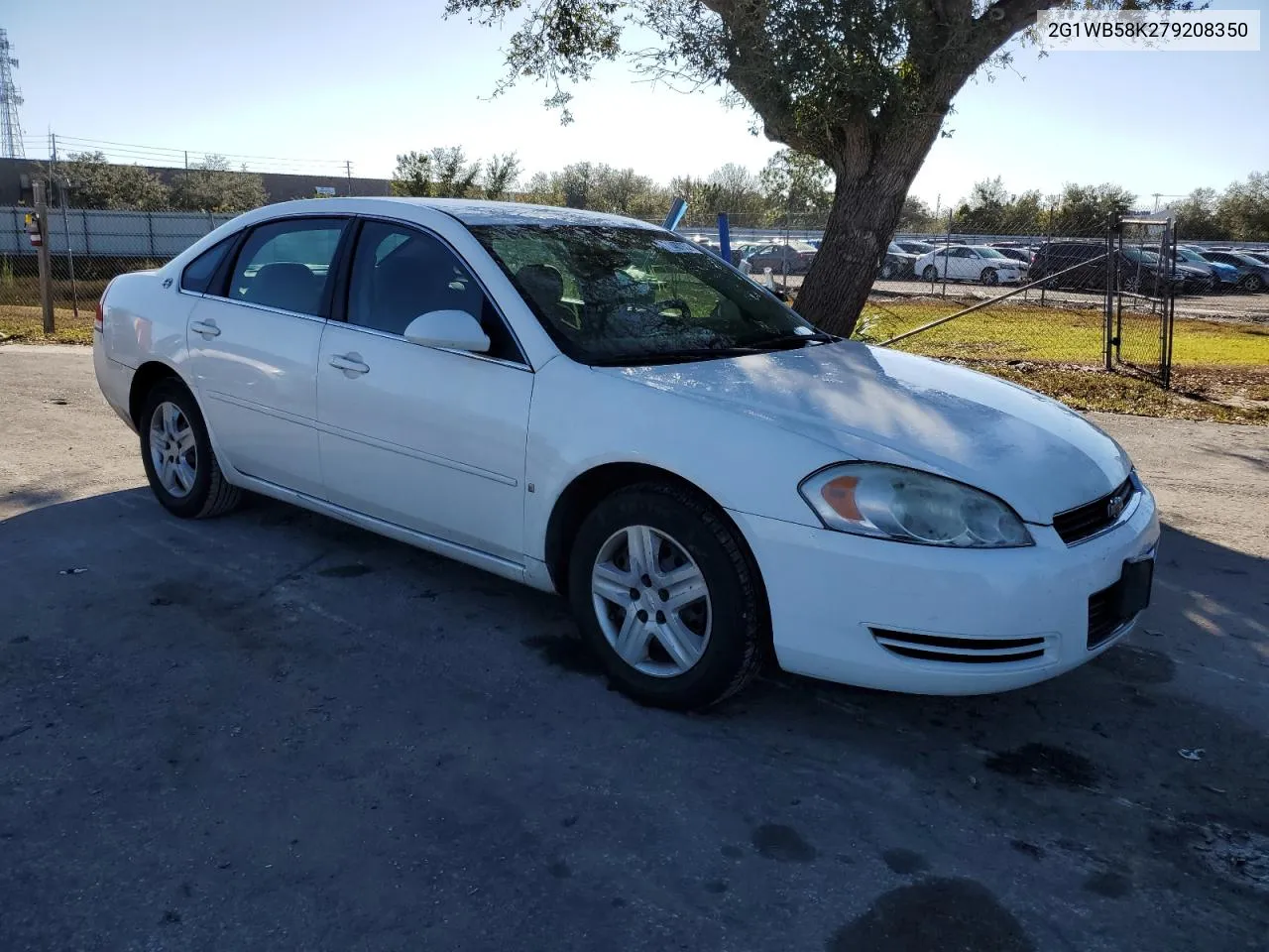 2007 Chevrolet Impala Ls VIN: 2G1WB58K279208350 Lot: 80327963