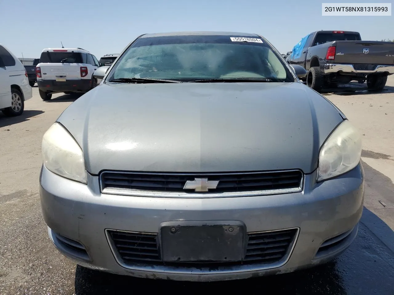 2008 Chevrolet Impala Lt VIN: 2G1WT58NX81315993 Lot: 55518004