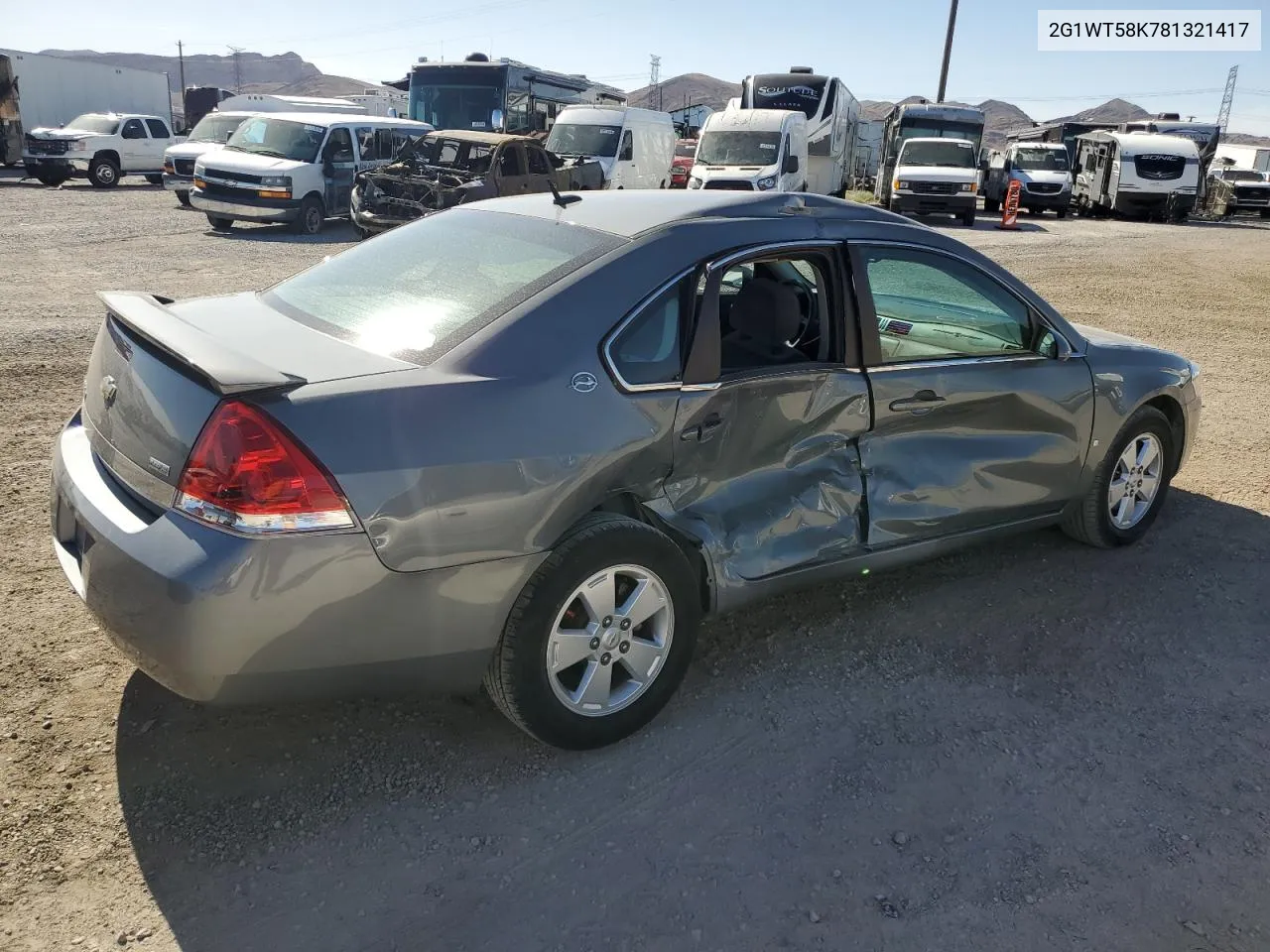 2G1WT58K781321417 2008 Chevrolet Impala Lt