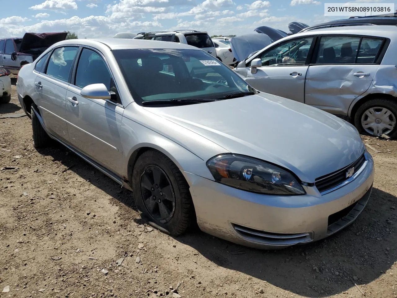 2G1WT58N089103816 2008 Chevrolet Impala Lt