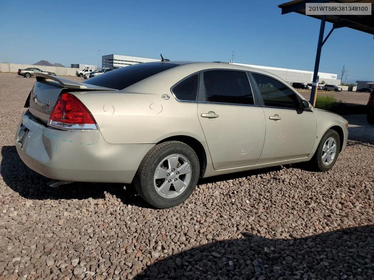 2008 Chevrolet Impala Lt VIN: 2G1WT58K381348100 Lot: 60205274