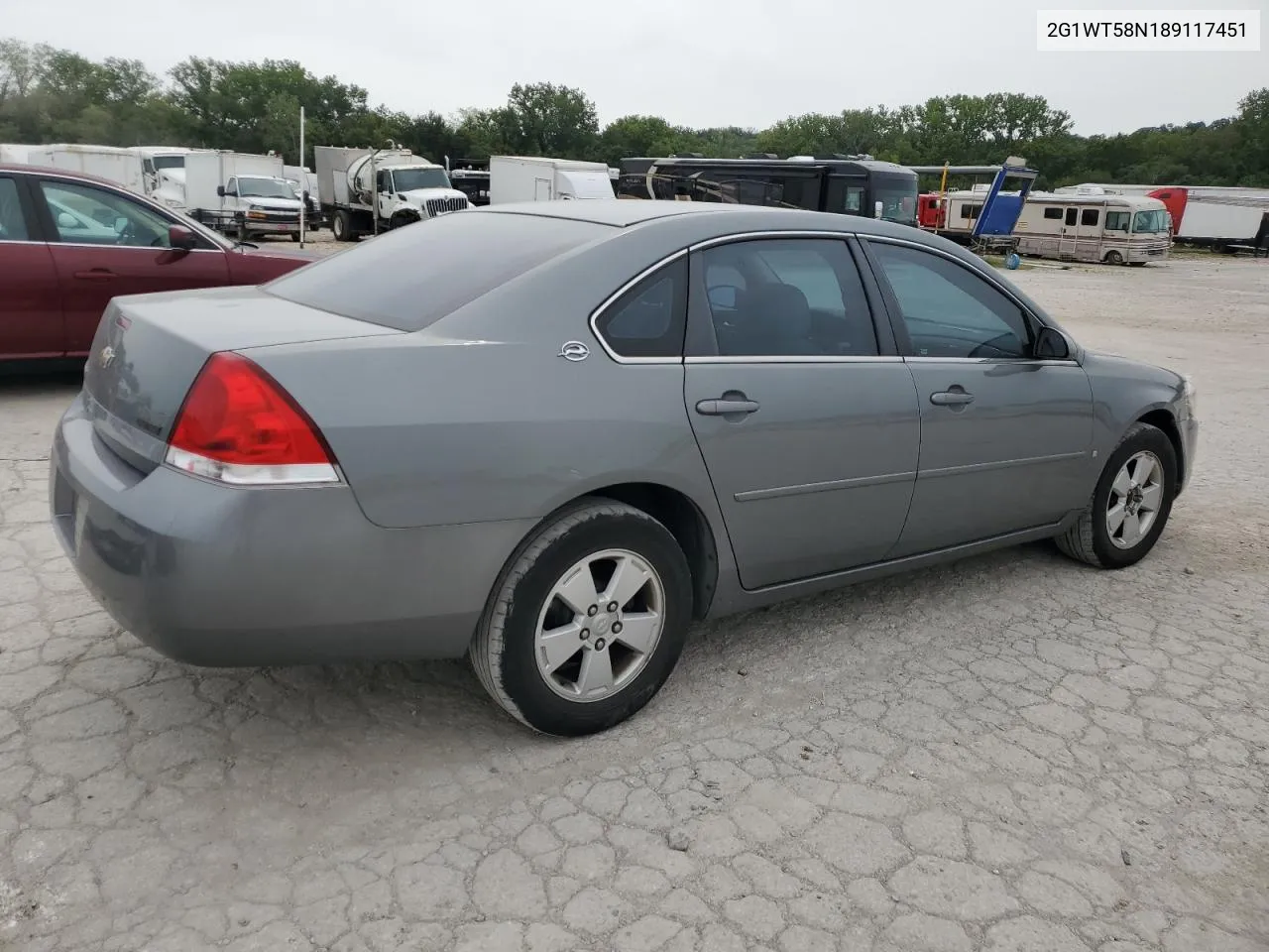 2008 Chevrolet Impala Lt VIN: 2G1WT58N189117451 Lot: 62871654