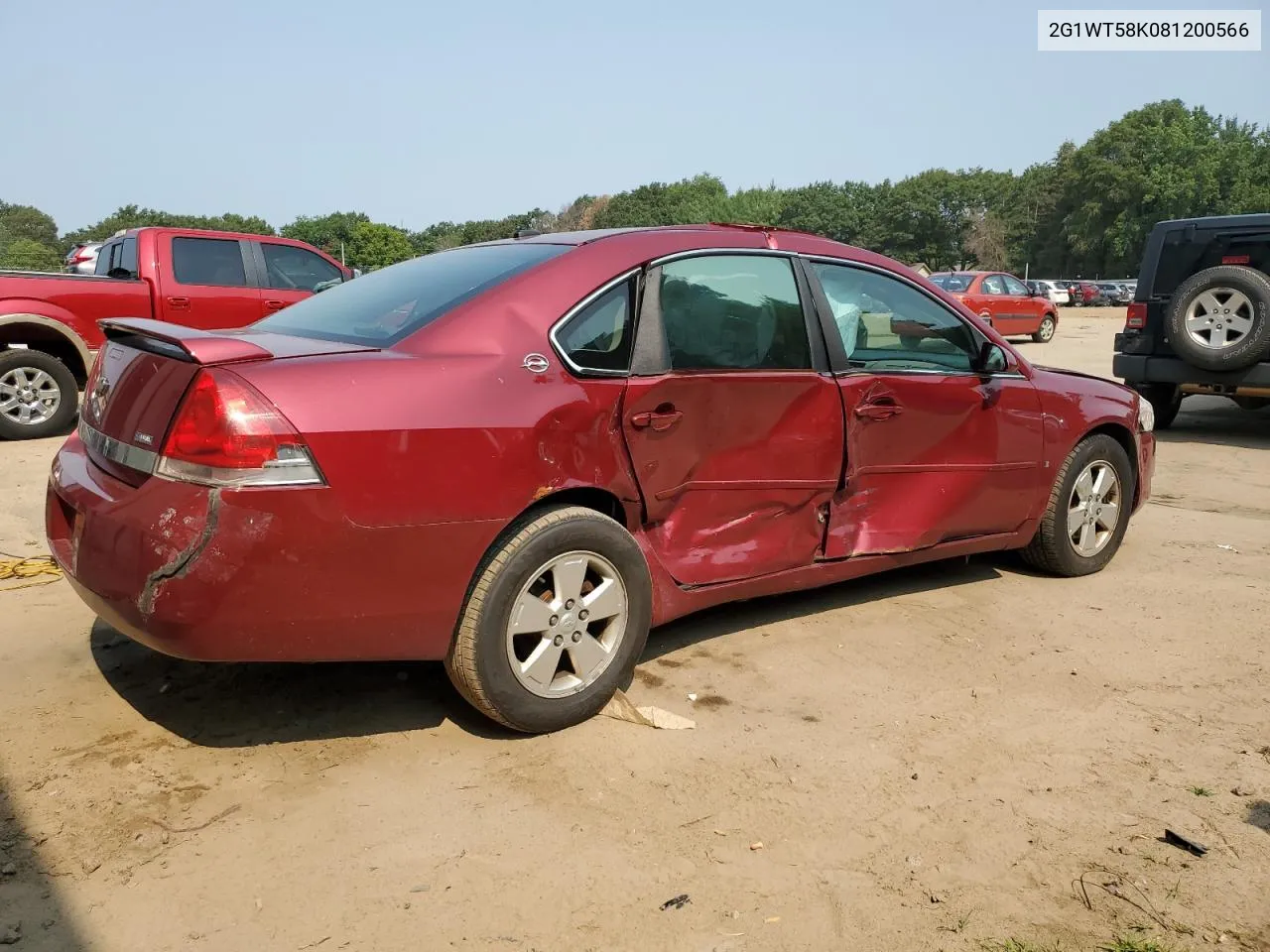 2G1WT58K081200566 2008 Chevrolet Impala Lt