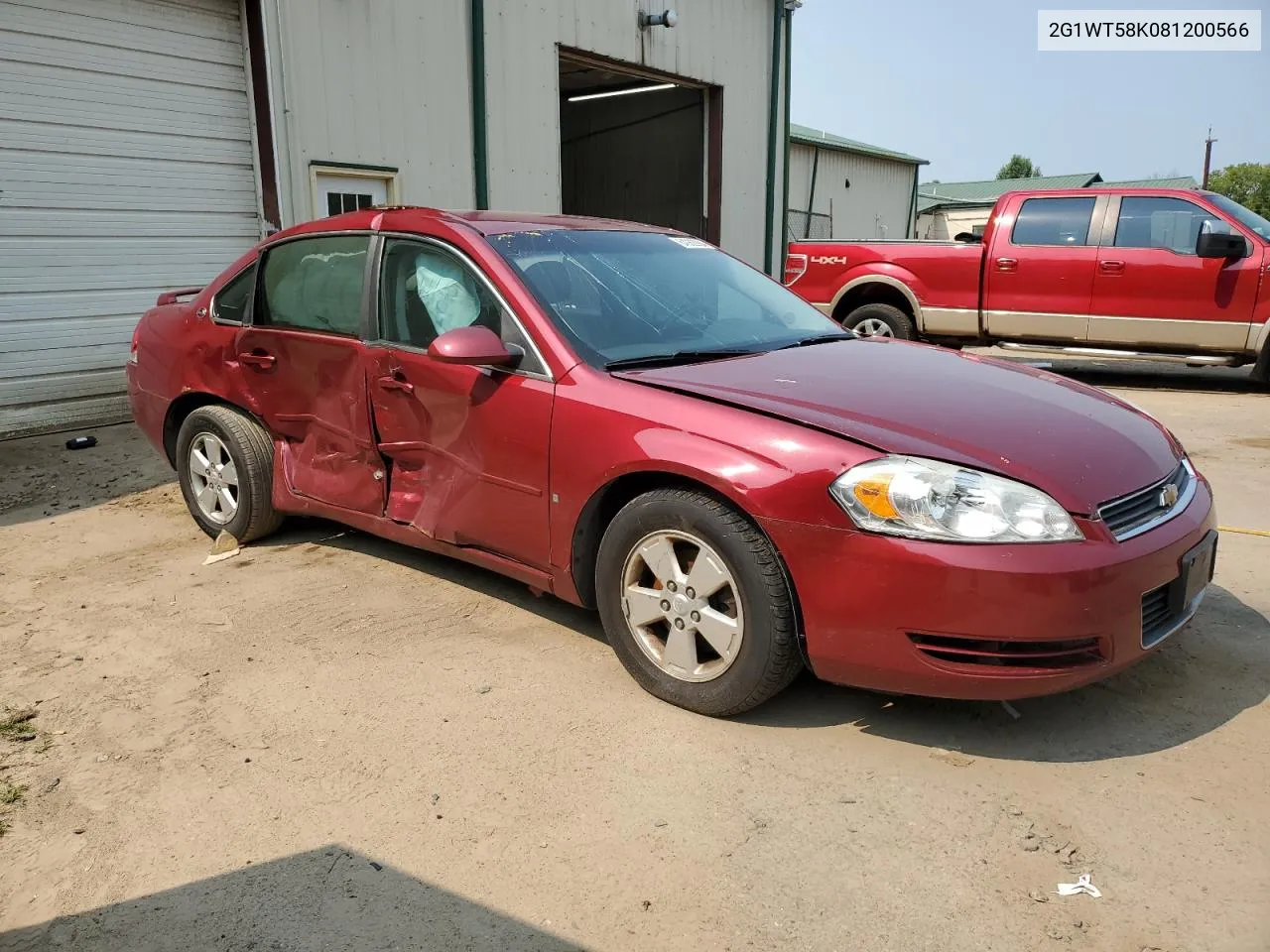 2G1WT58K081200566 2008 Chevrolet Impala Lt