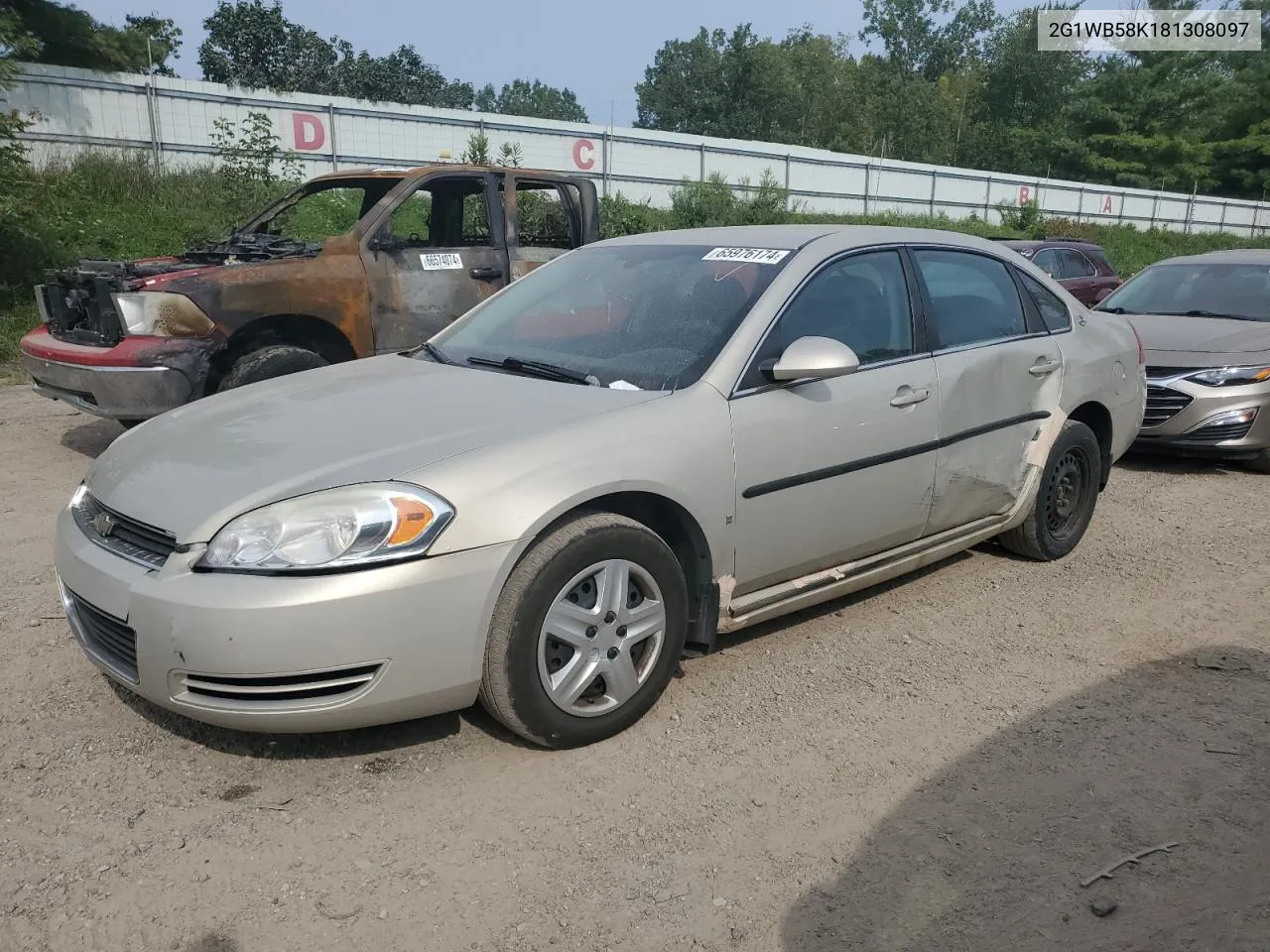 2G1WB58K181308097 2008 Chevrolet Impala Ls