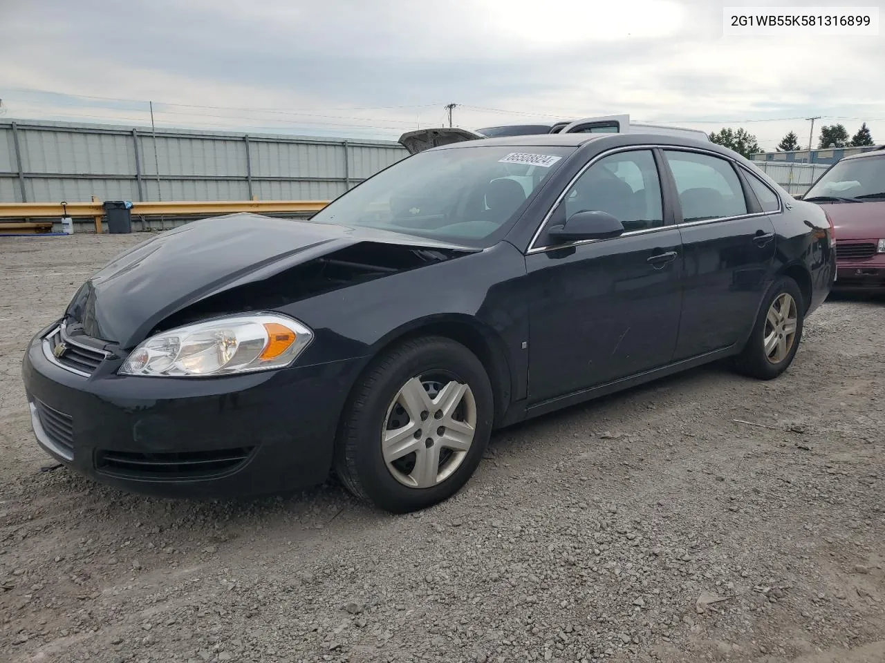 2008 Chevrolet Impala Ls VIN: 2G1WB55K581316899 Lot: 66508824