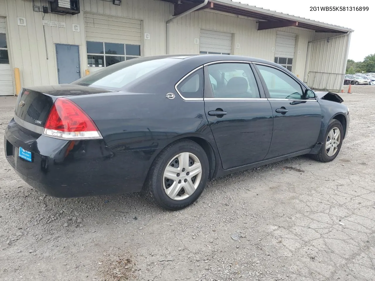 2008 Chevrolet Impala Ls VIN: 2G1WB55K581316899 Lot: 66508824