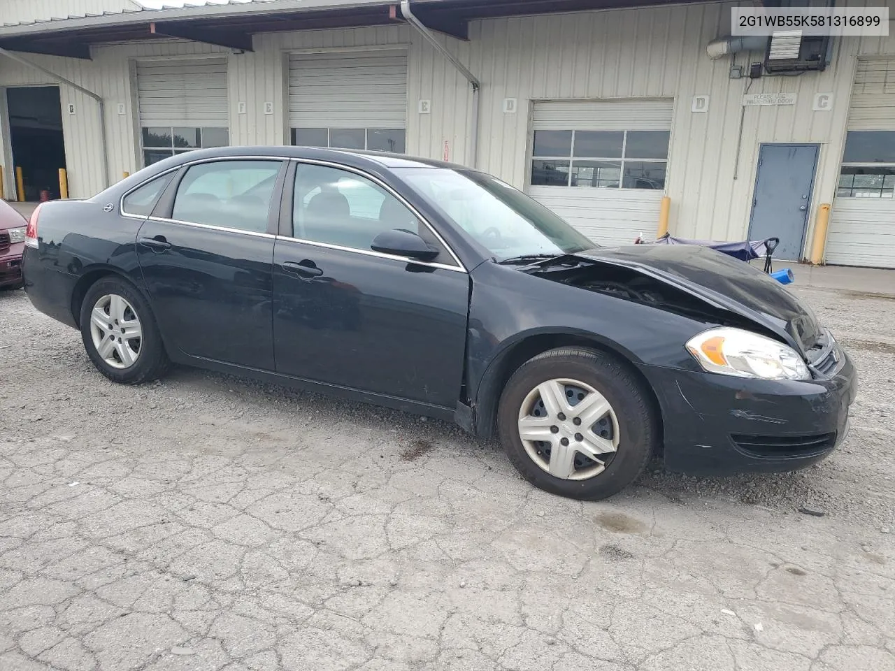 2008 Chevrolet Impala Ls VIN: 2G1WB55K581316899 Lot: 66508824