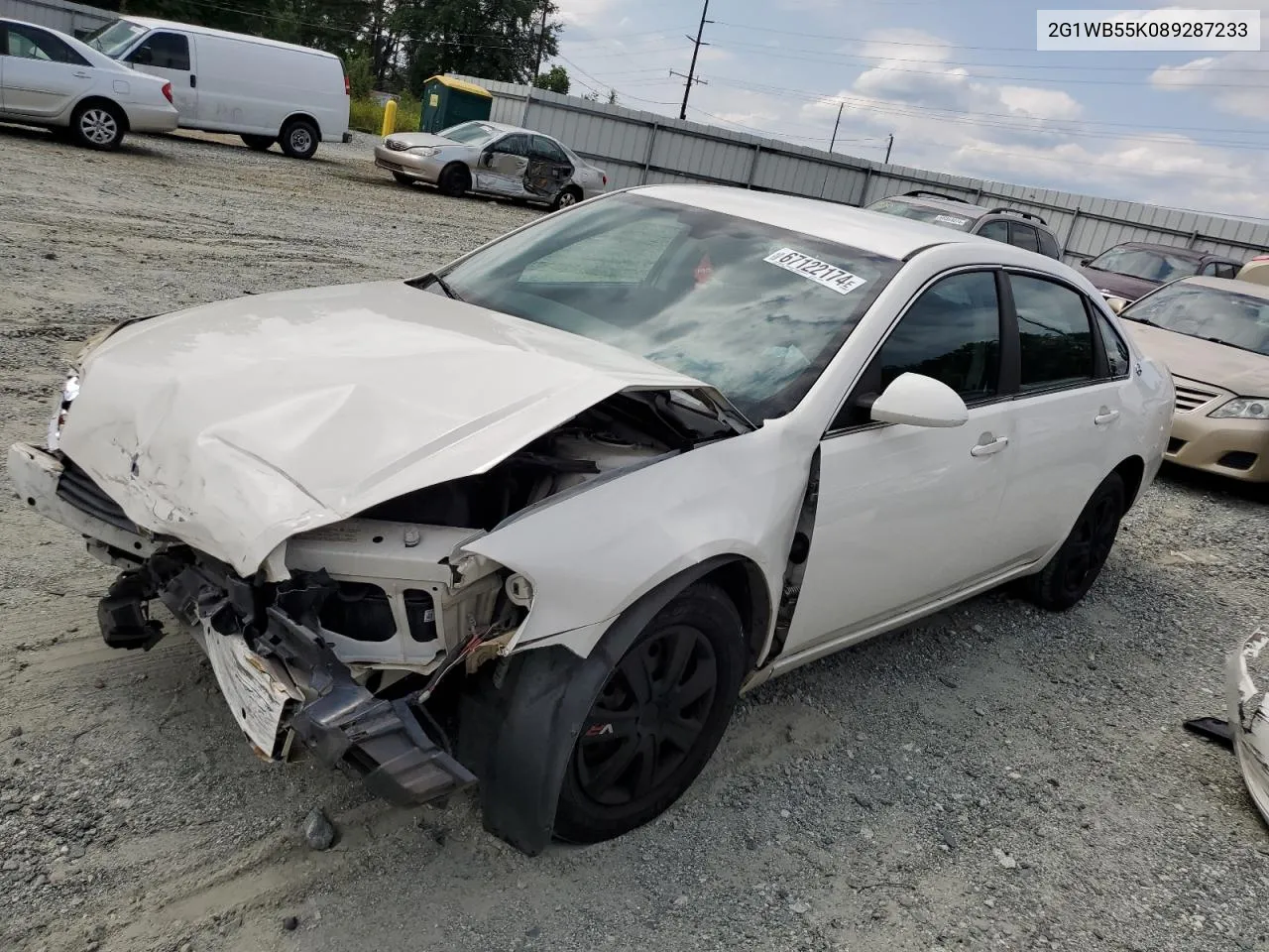 2G1WB55K089287233 2008 Chevrolet Impala Ls